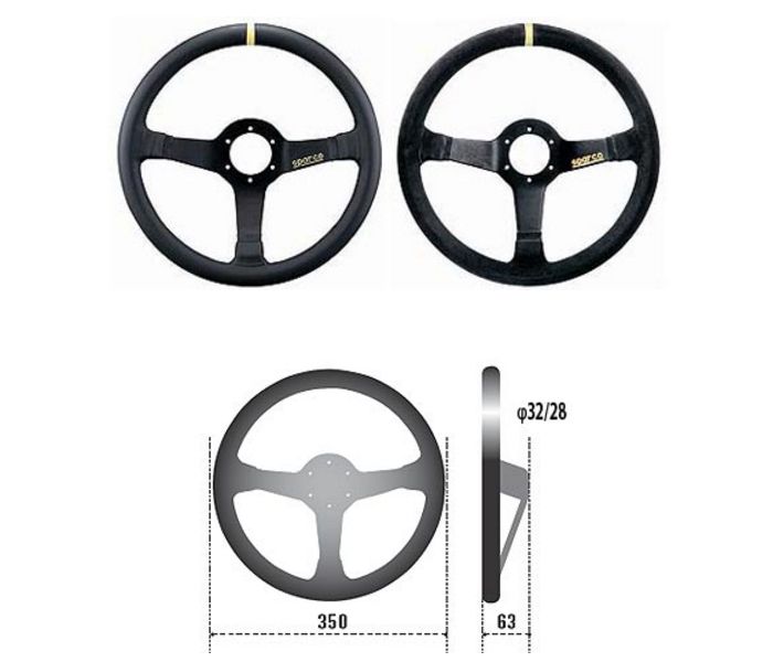 SPARCO STEERING WHEEL R345 スパルコ ステアリングホイール ハンドル レザー／スウェード Norauto JAPAN  ONLINE SHOP
